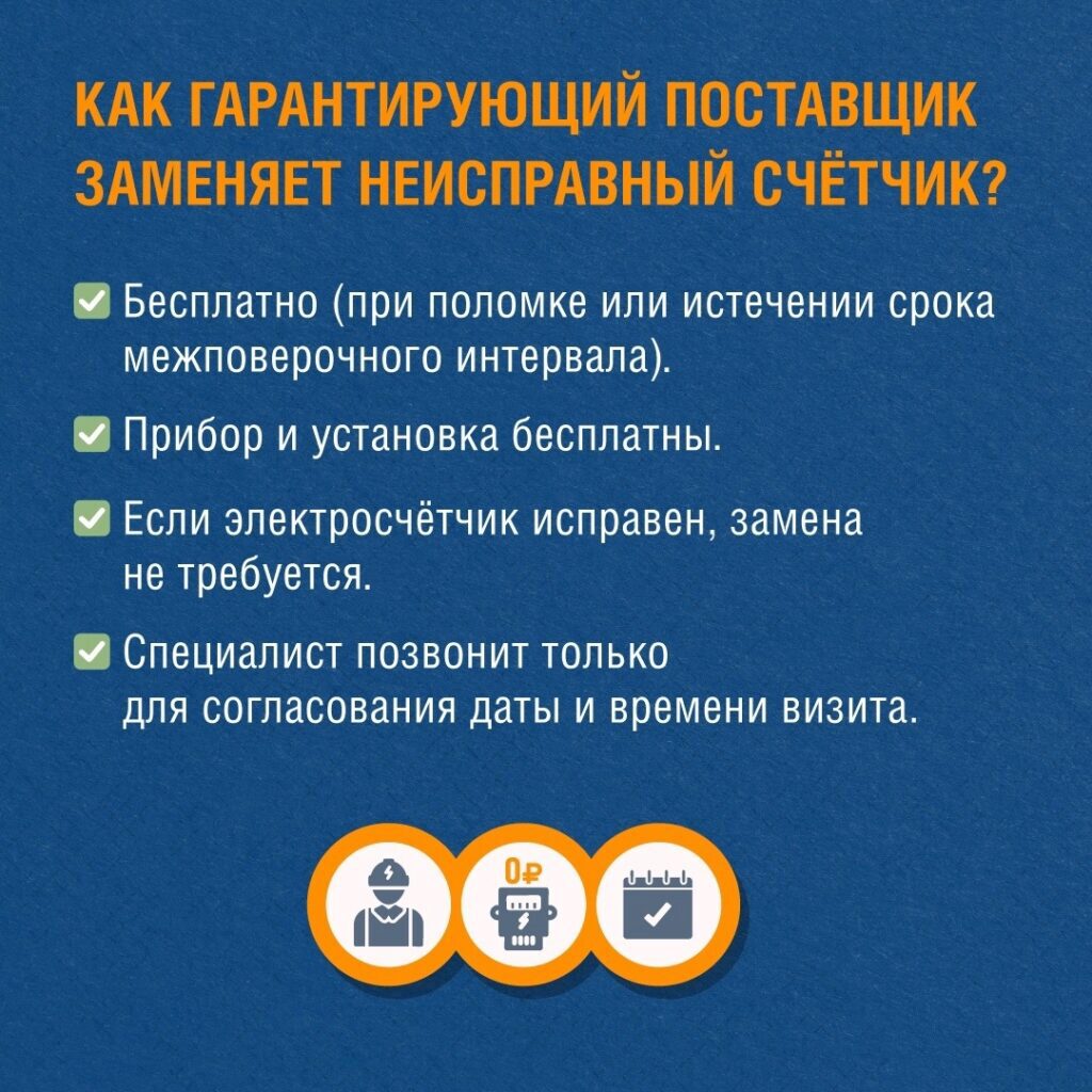 Замена приборов учета электроэнергии